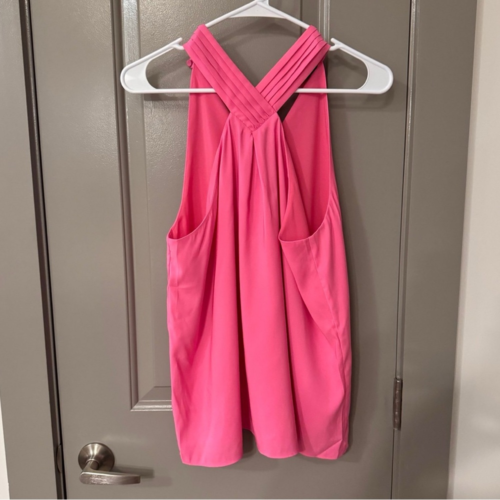 Express Vibrant Pink Halter Top